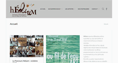 Desktop Screenshot of helium-artistes.com